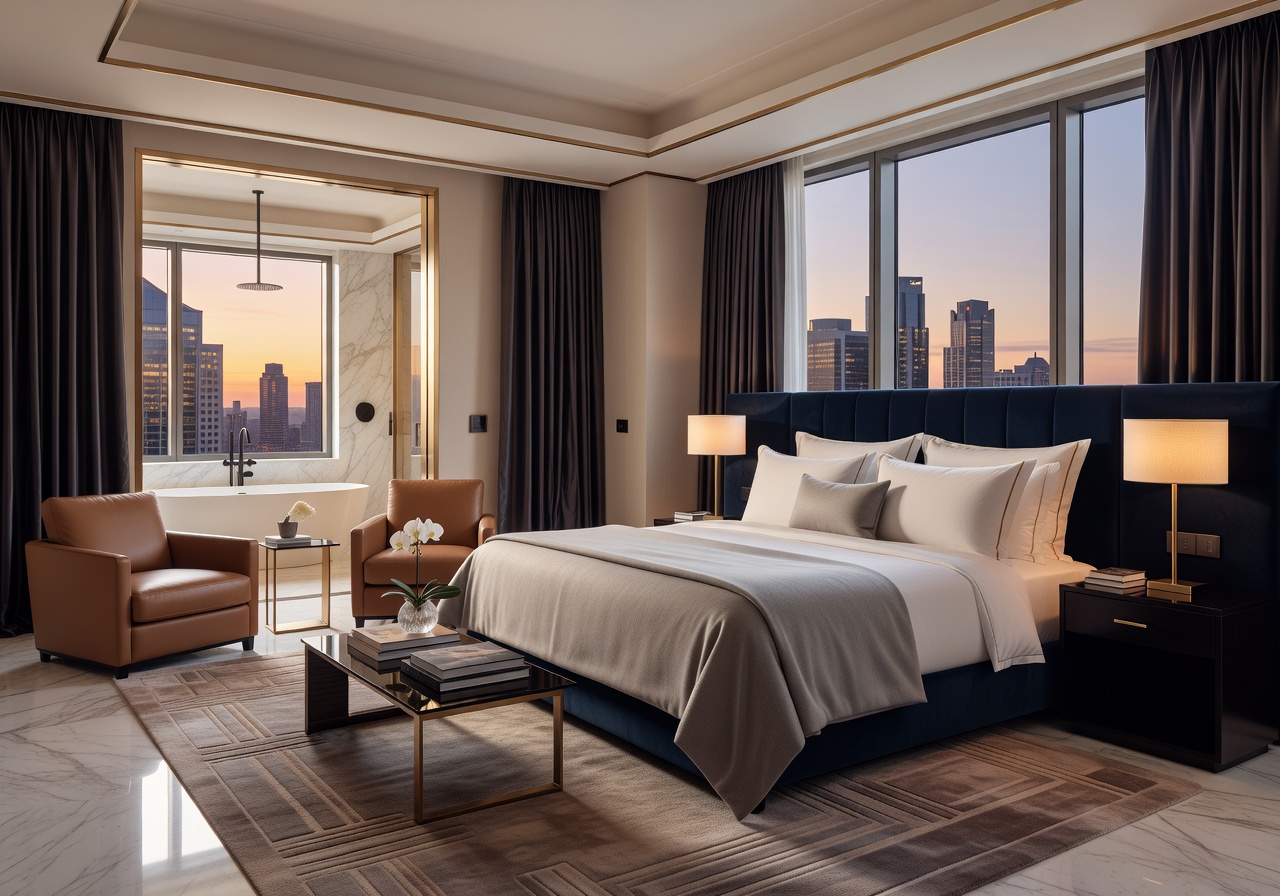 Luxury hotel room showing the standard of high end stays